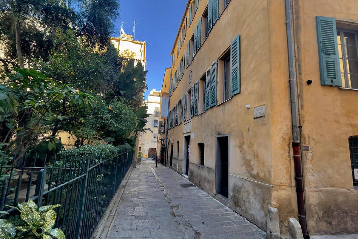 street outside maison bonaparte corsica
