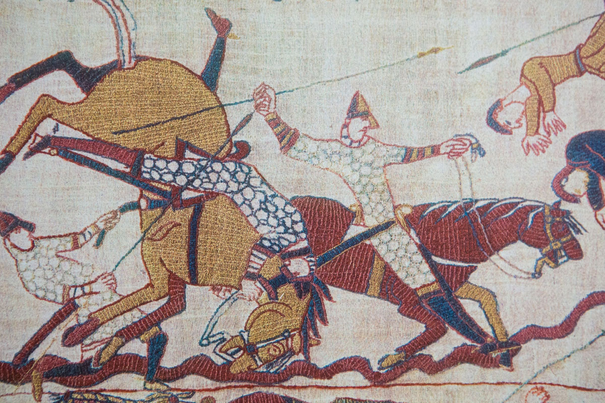 section of bayeaux tapestry