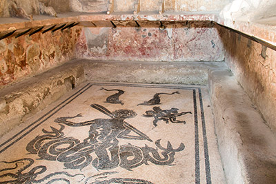 mosaic female thermal bath house