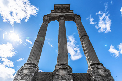 temple of castore & polluce roman forum