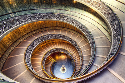 rome vatican museum stairs