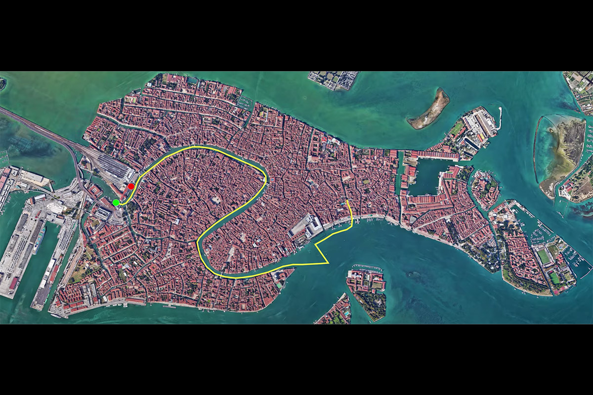 grand canal aerial map